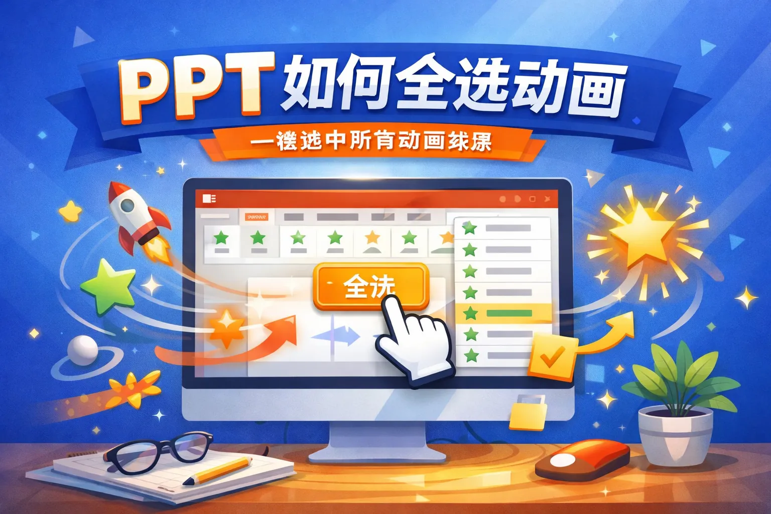 ppt如何全选动画