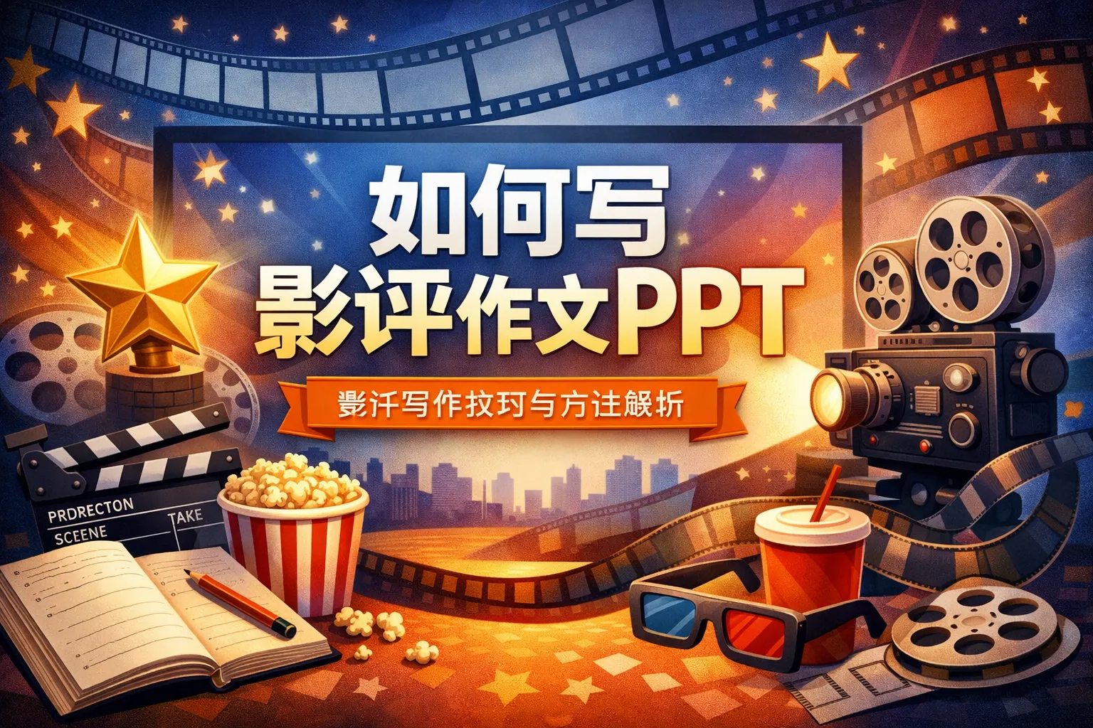 如何写影评作文ppt