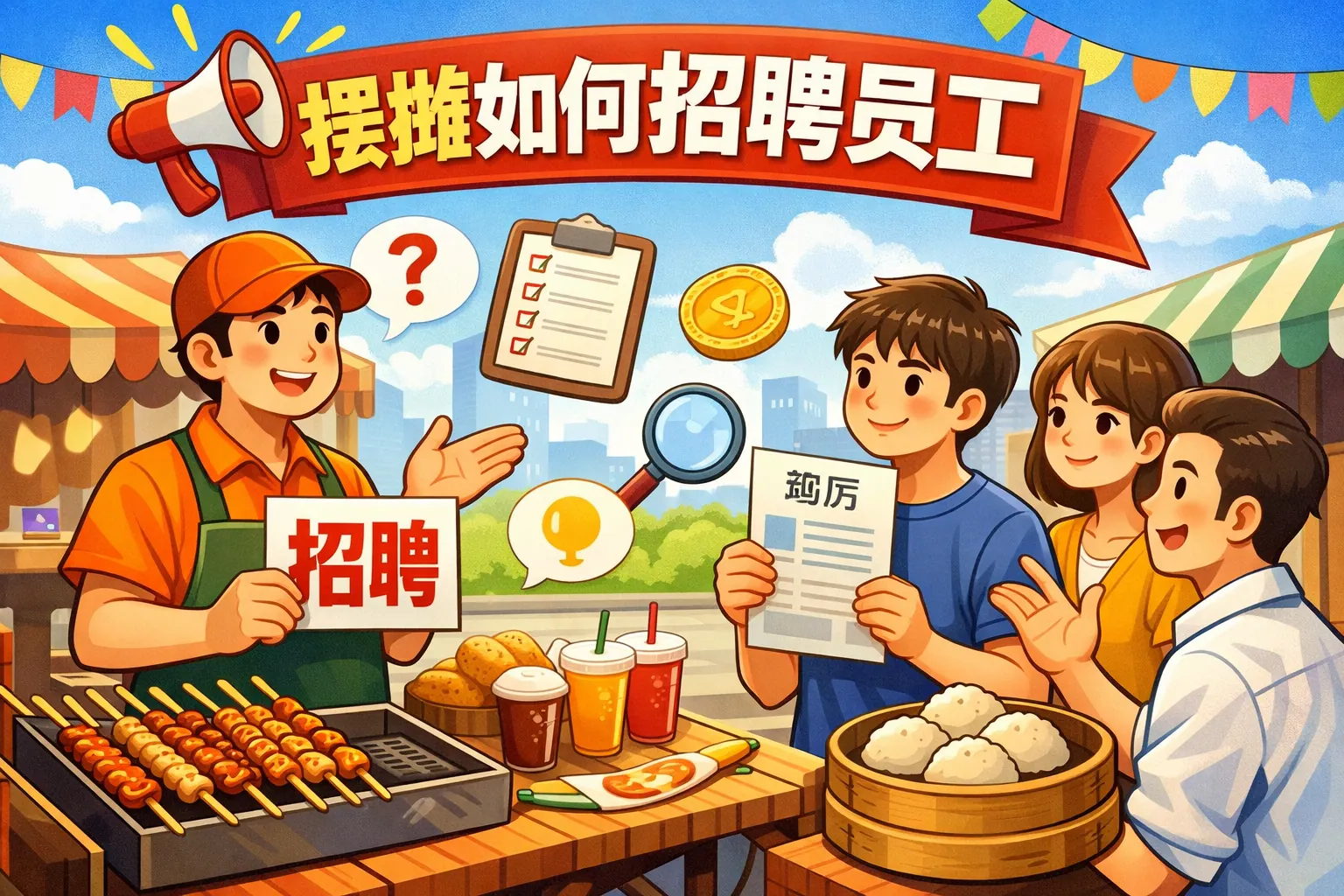 摆摊如何招聘员工