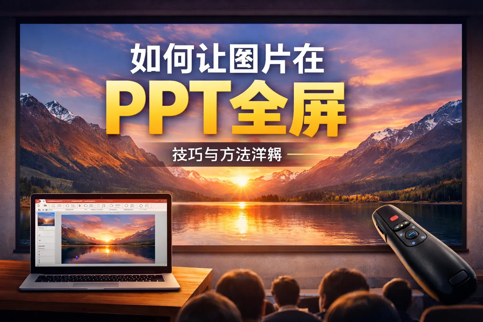 如何让图片在ppt全屏