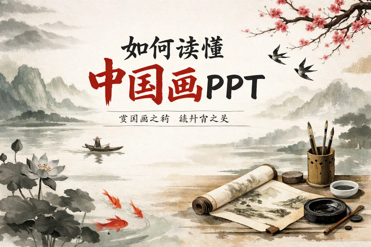 如何读懂中国画ppt