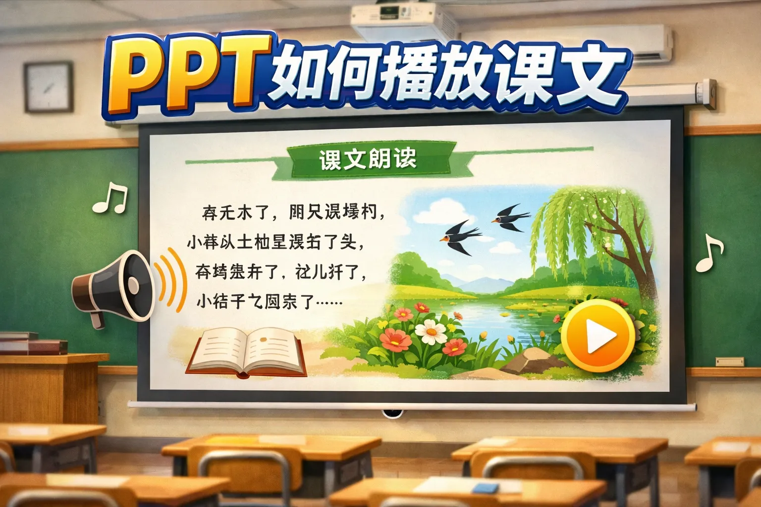 ppt如何播放课文