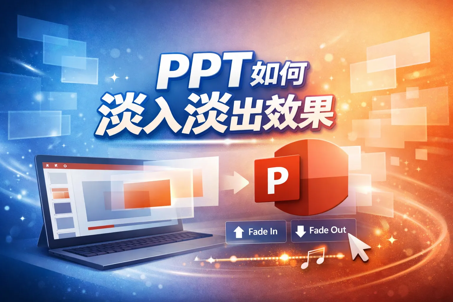 ppt如何淡入淡出效果