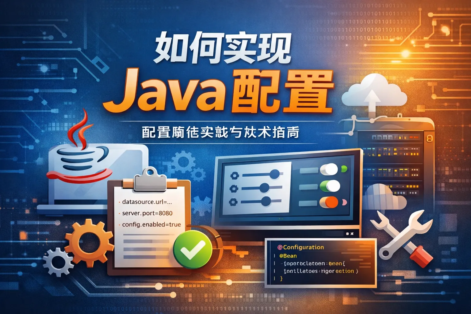 如何实现java配置