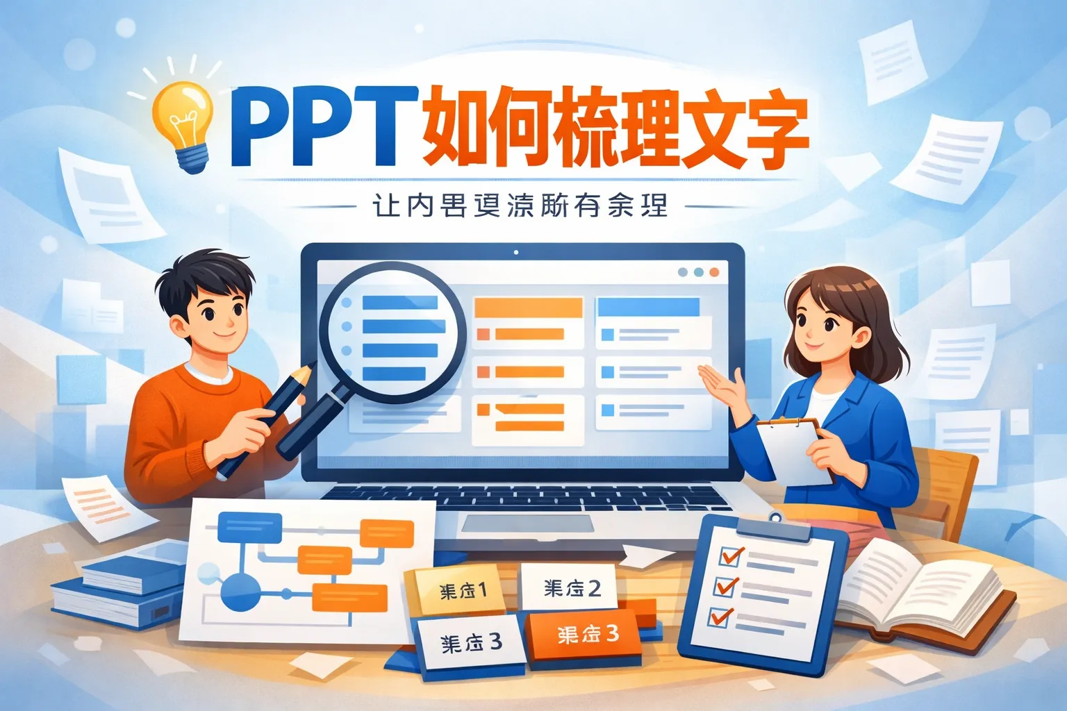 PPT如何梳理文字