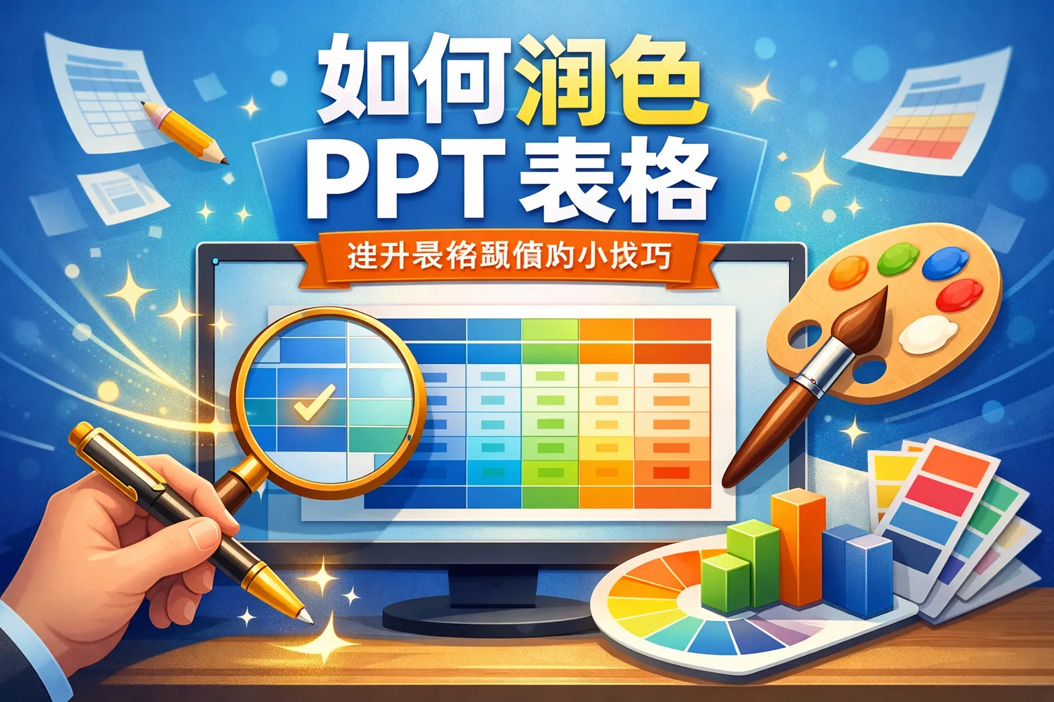 如何润色ppt表格