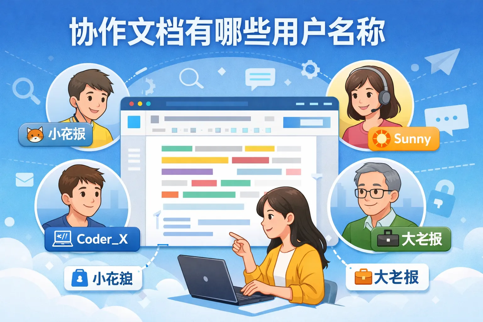 协作文档有哪些用户名称