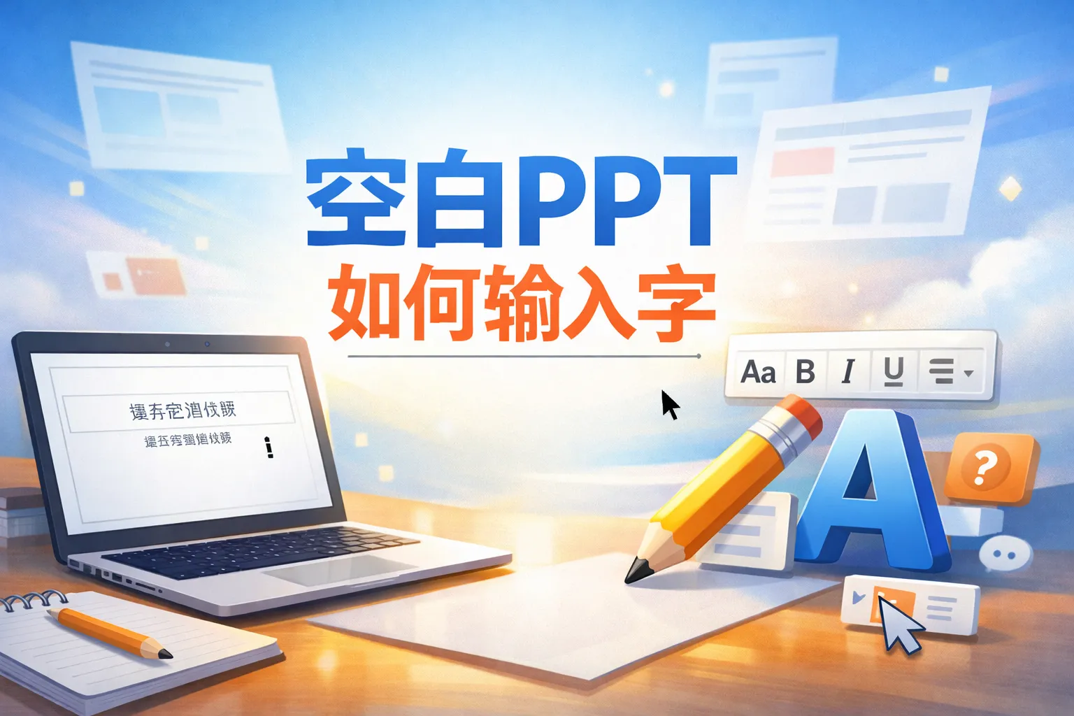 空白ppt如何输入字