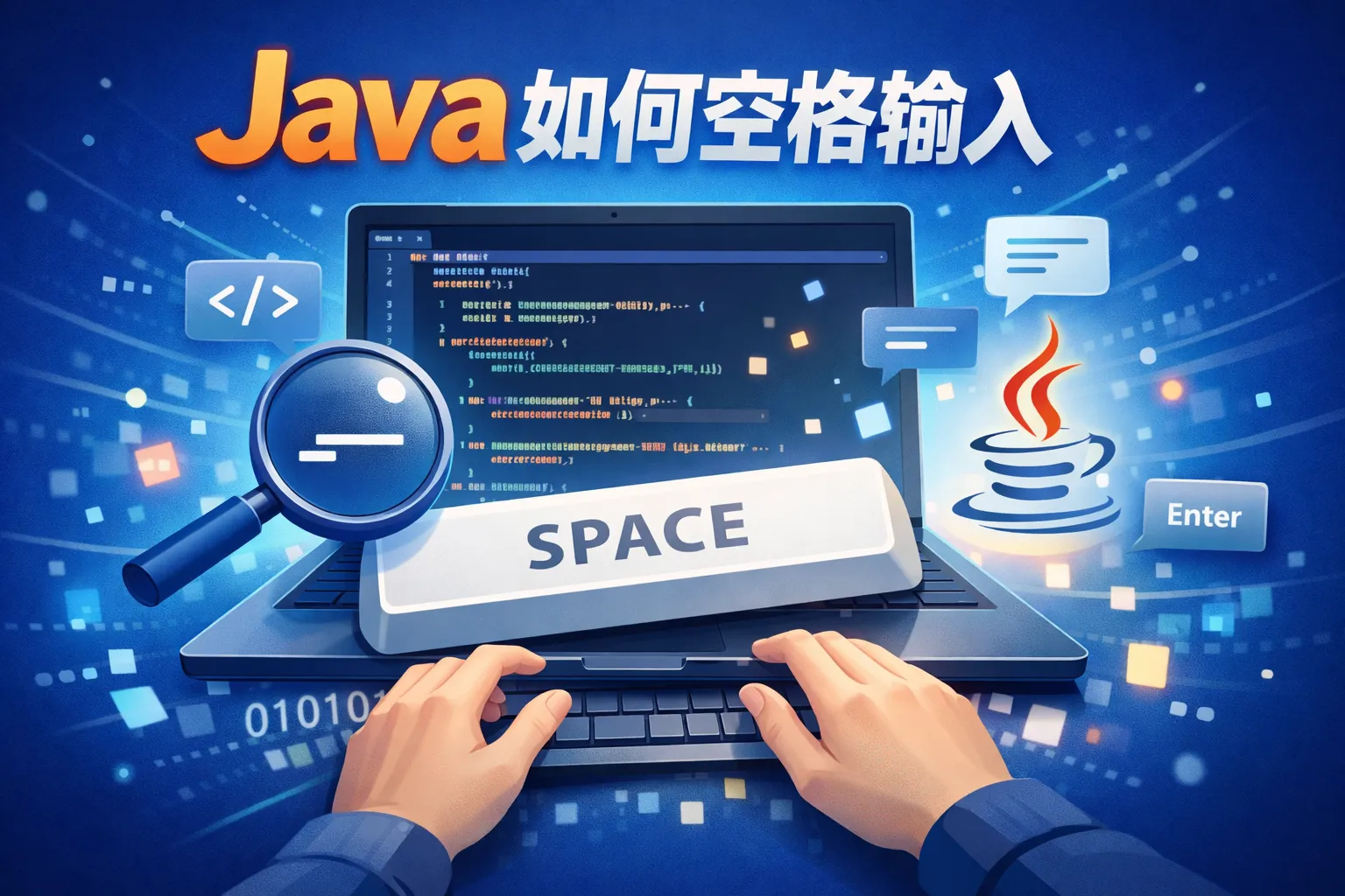 java如何空格输入