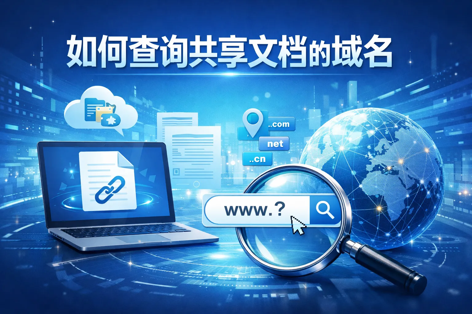 如何查询共享文档的域名