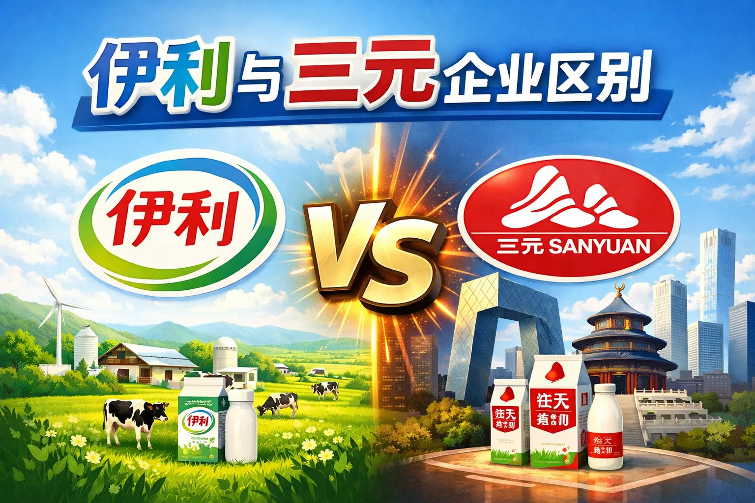 伊利三元企业区别