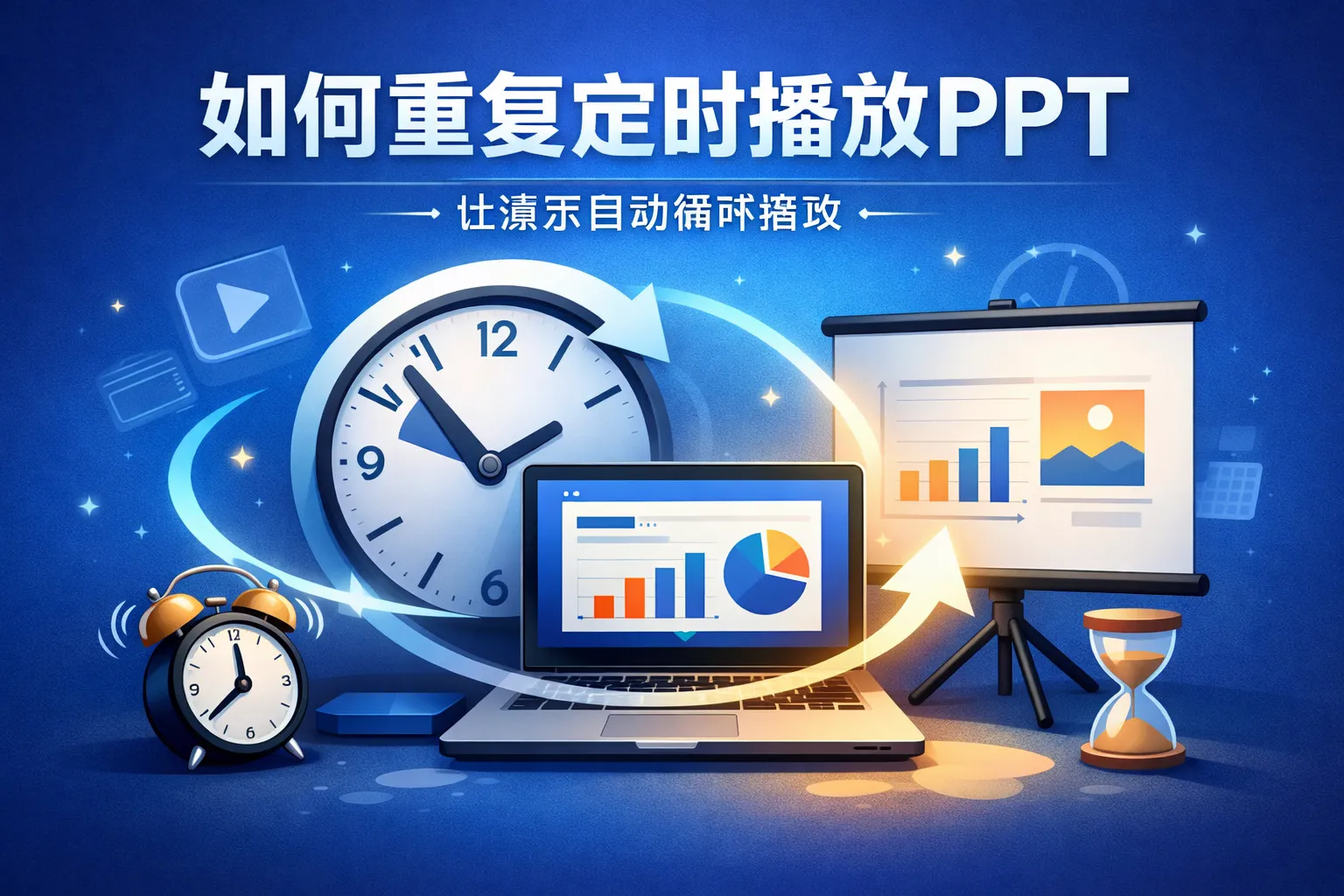 如何重复定时播放ppt