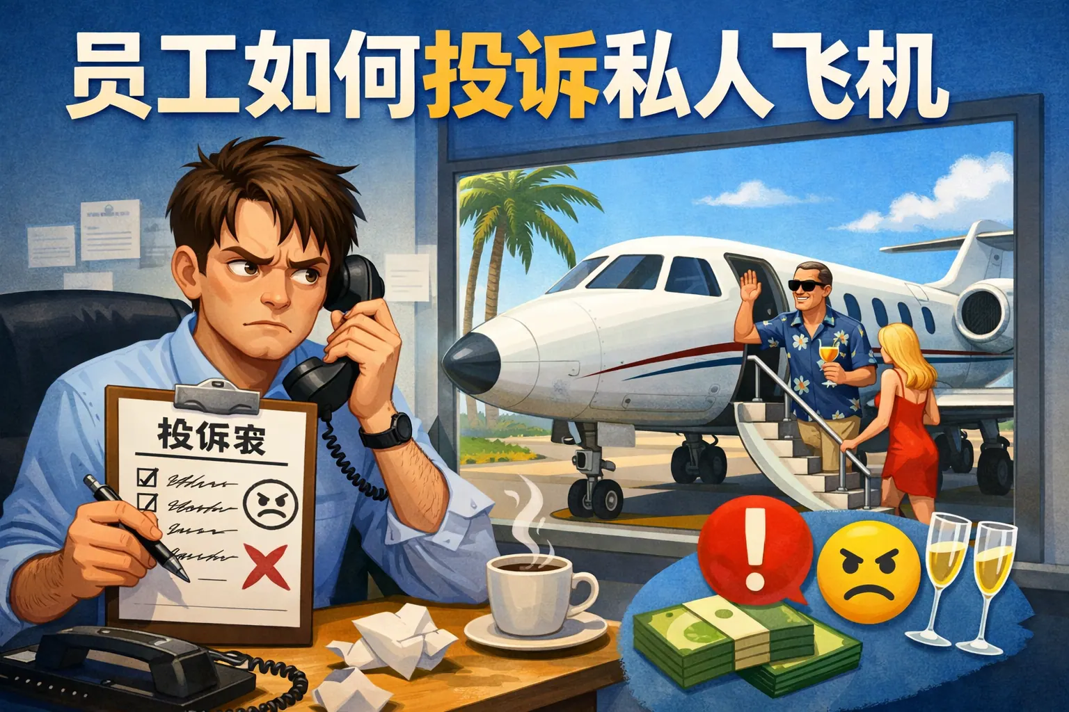 员工如何投诉私人飞机