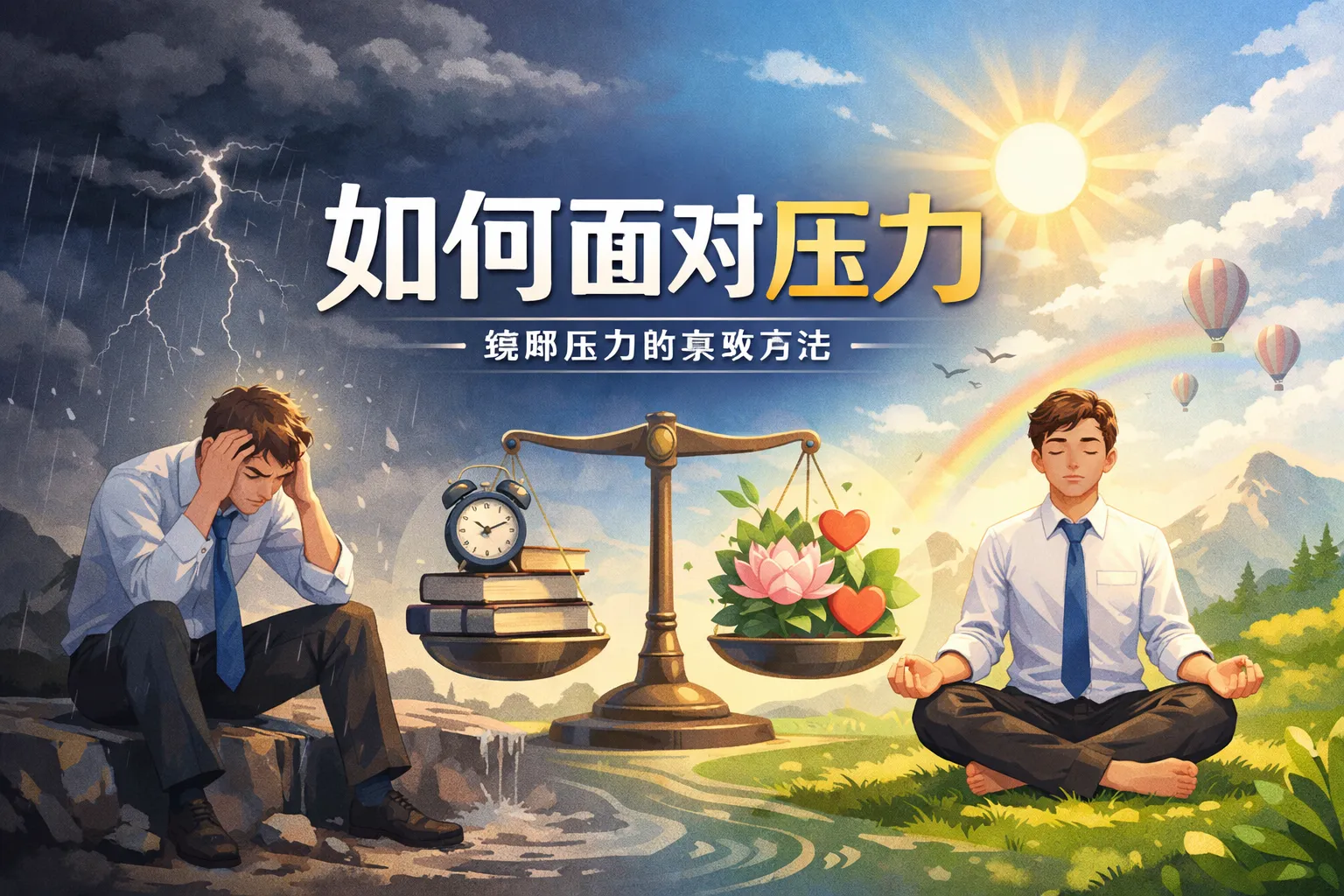 如何面对压力 ppt