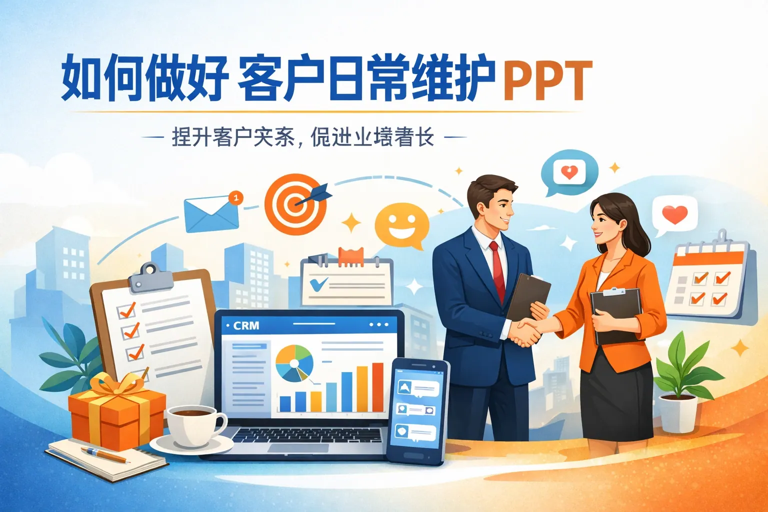 如何做好客户日常维护PPT