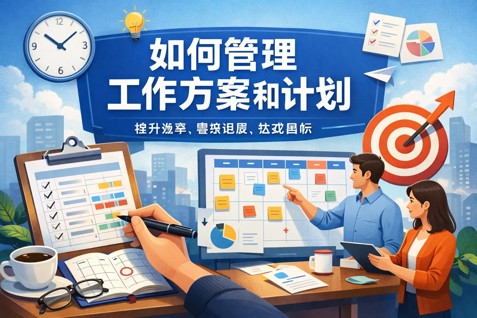 如何管理工作方案和计划