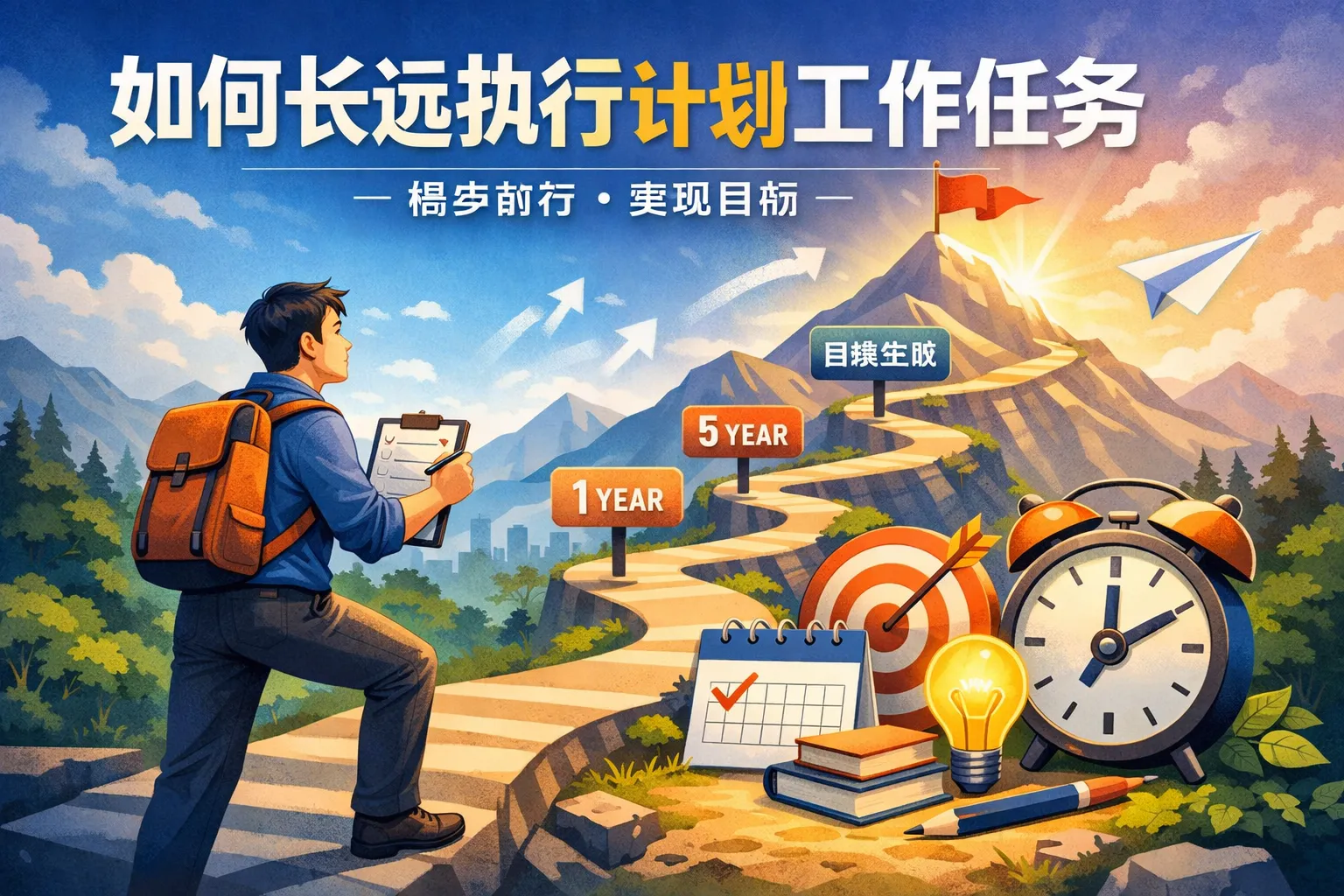 如何长远执行计划工作任务