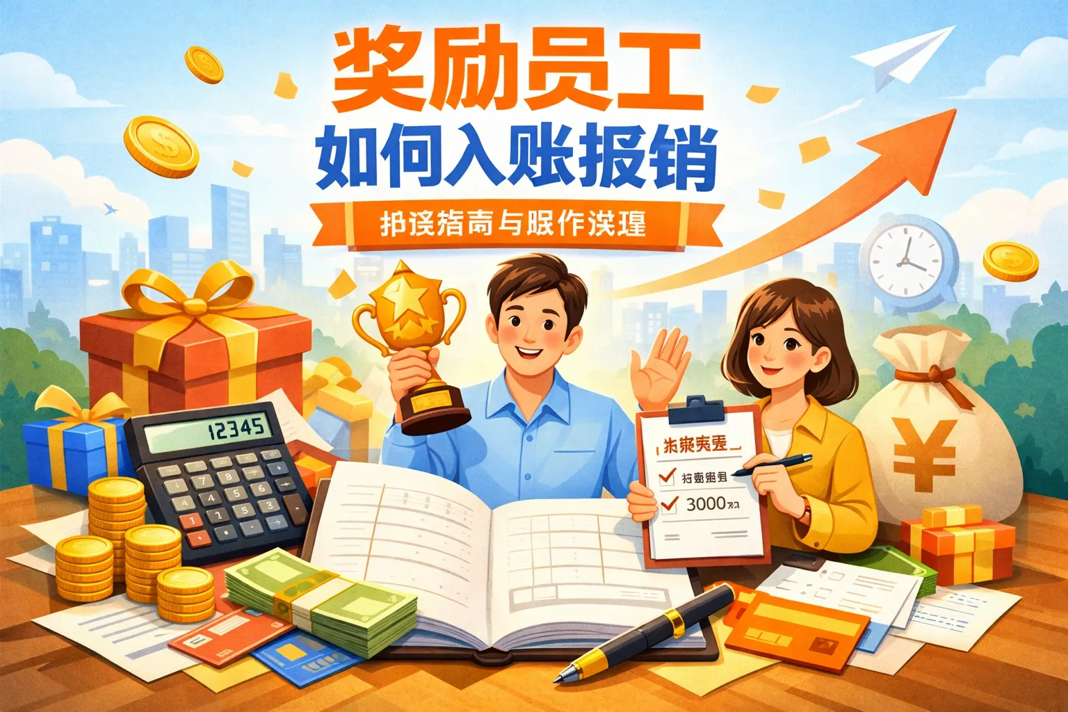 奖励员工如何入账报销