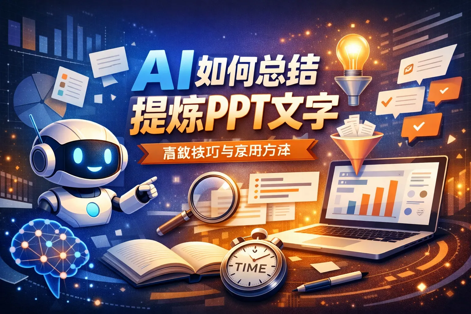 ai如何总结提炼ppt文字效果