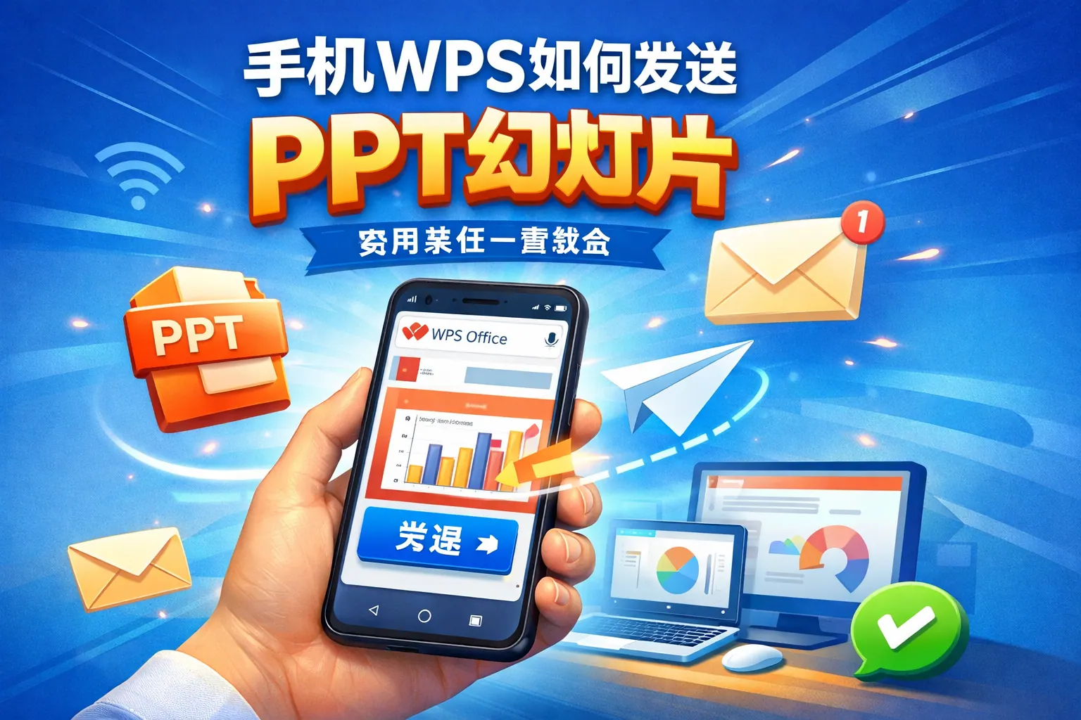 手机wps如何发送ppt幻灯片