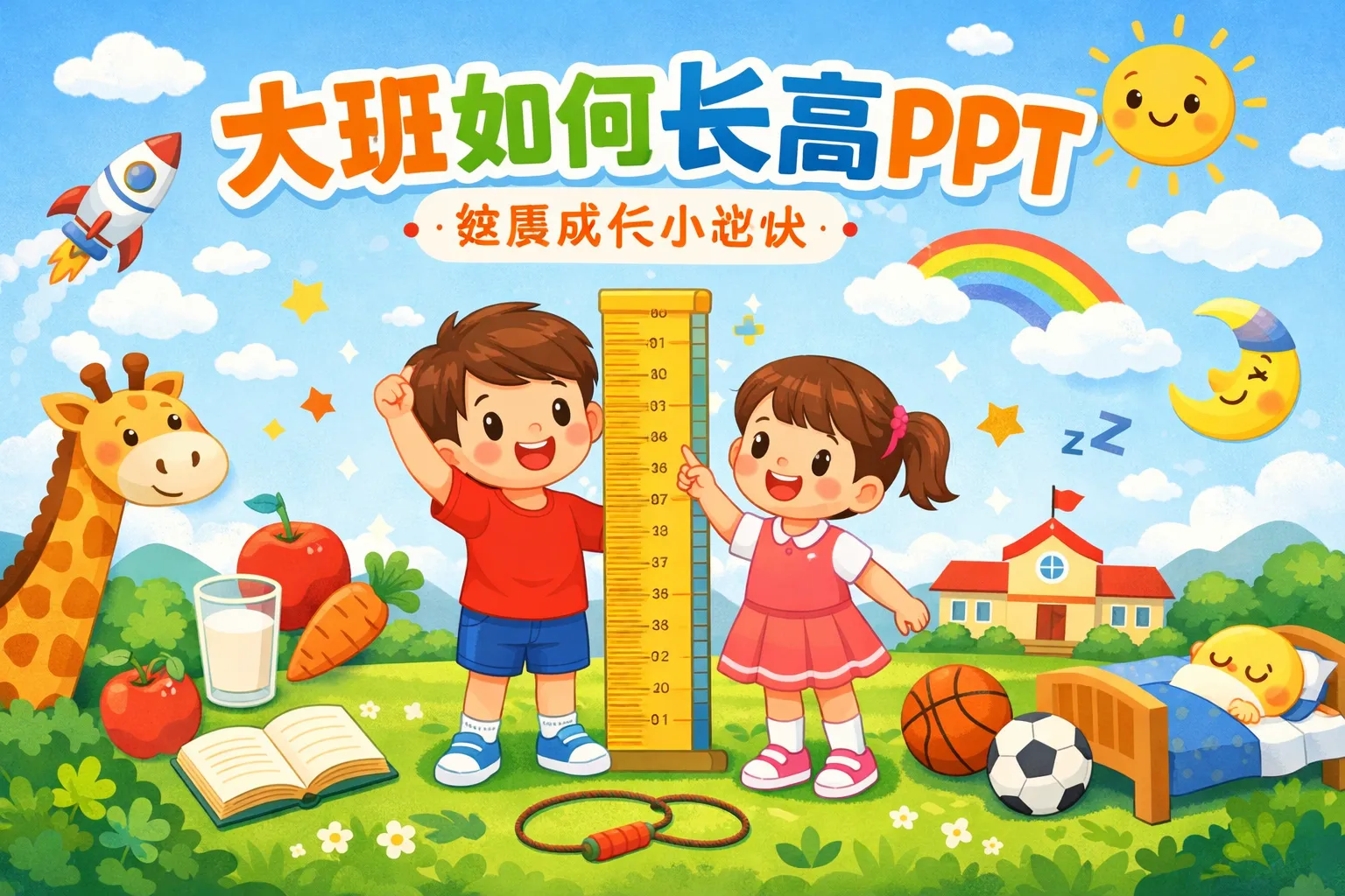 大班如何长高Ppt
