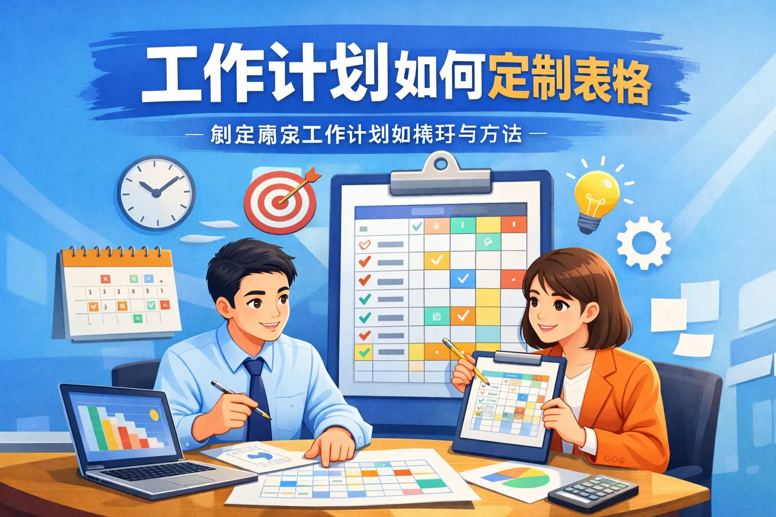 工作计划如何定制表格