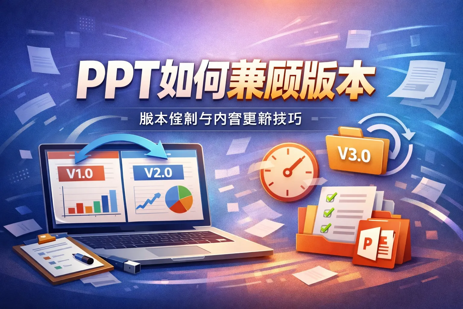 ppt如何兼顾版本