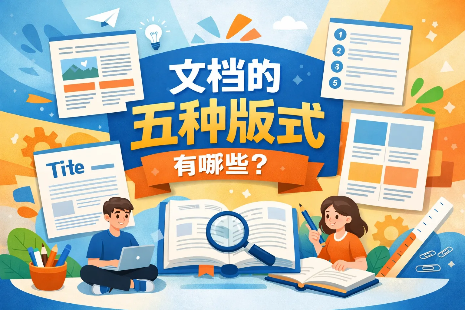 文档的五种版式有哪些内容