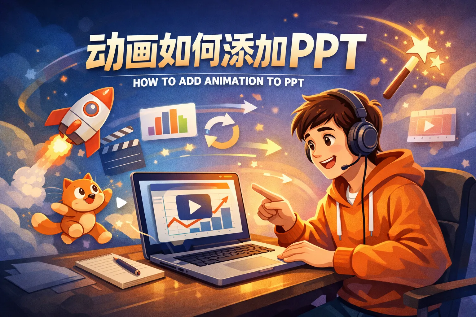 动画如何添加ppt