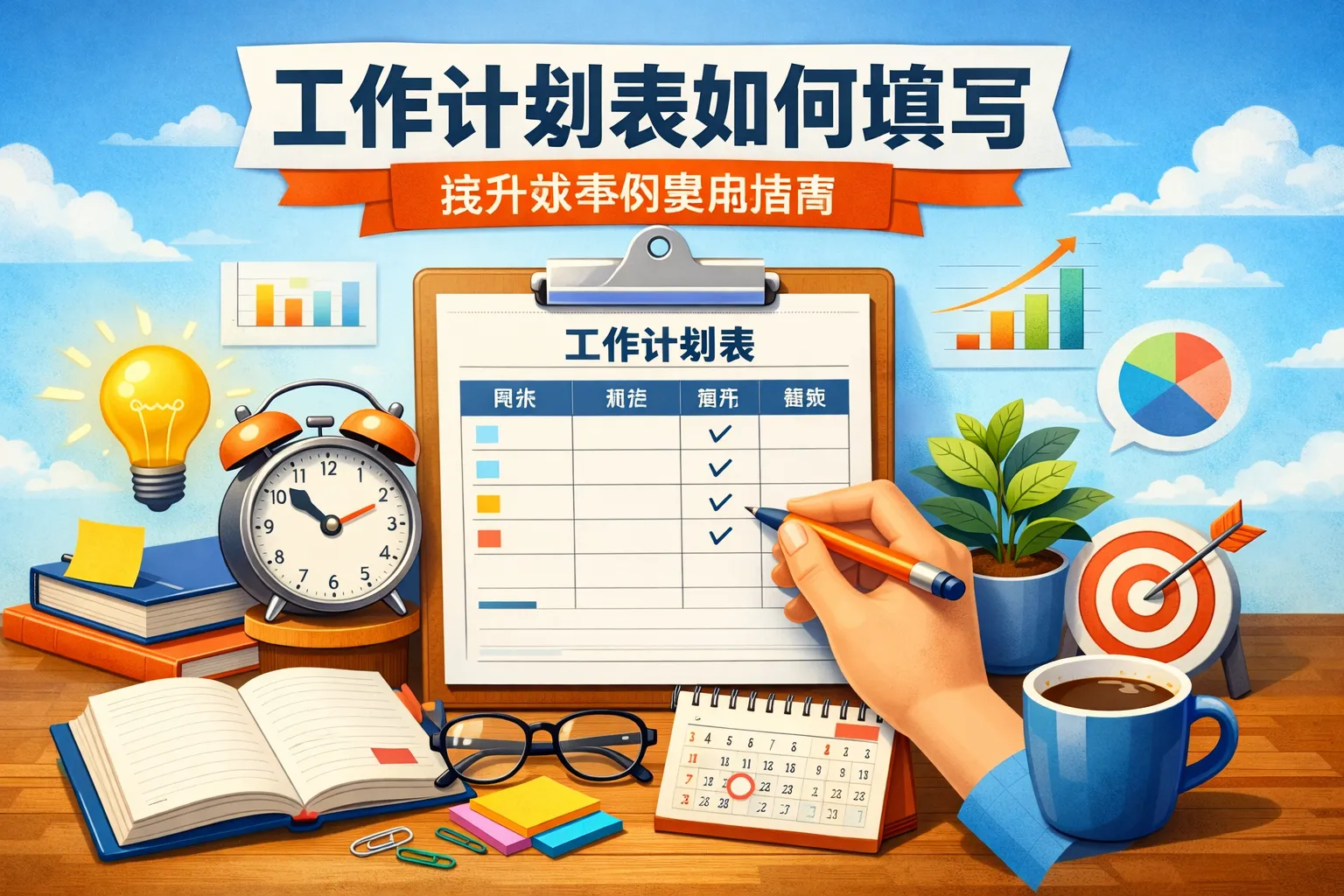 工作计划表如何填写