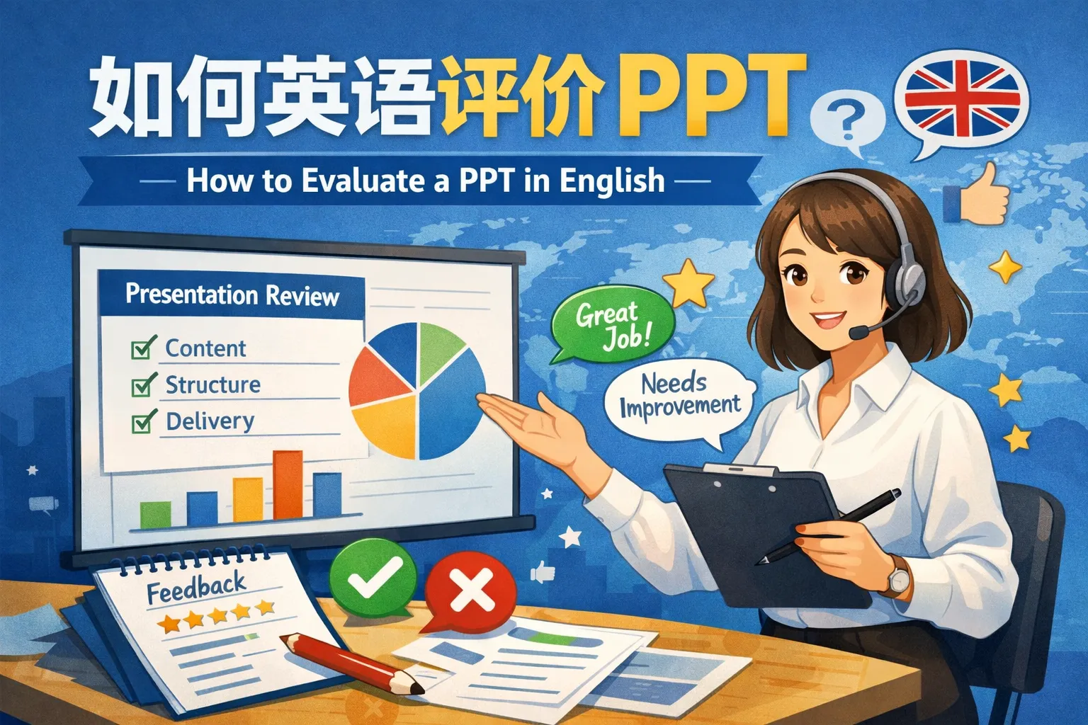 如何英语评价ppt