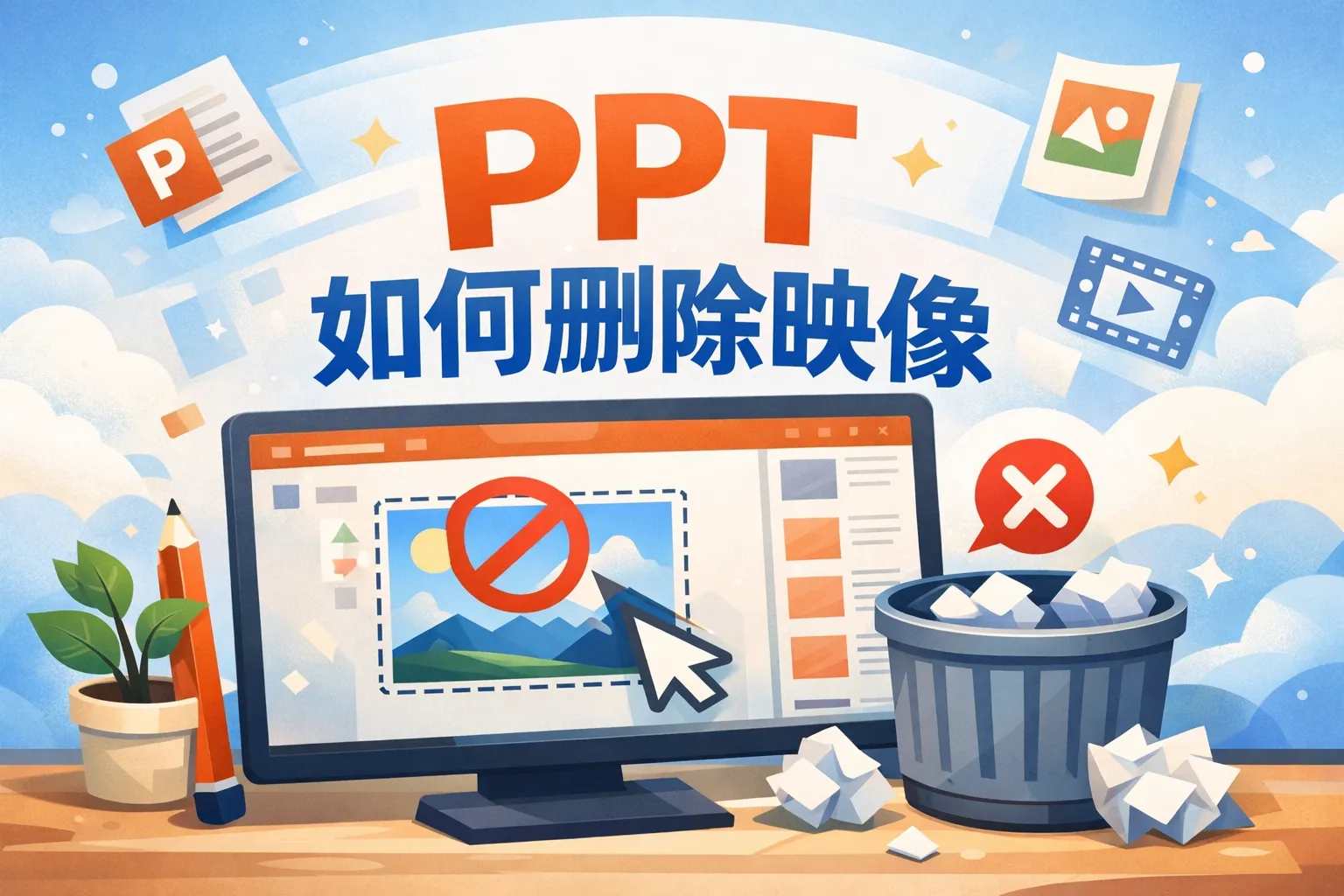 ppt如何删除映像