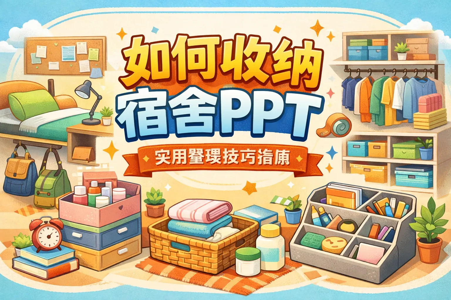 如何收纳宿舍ppt
