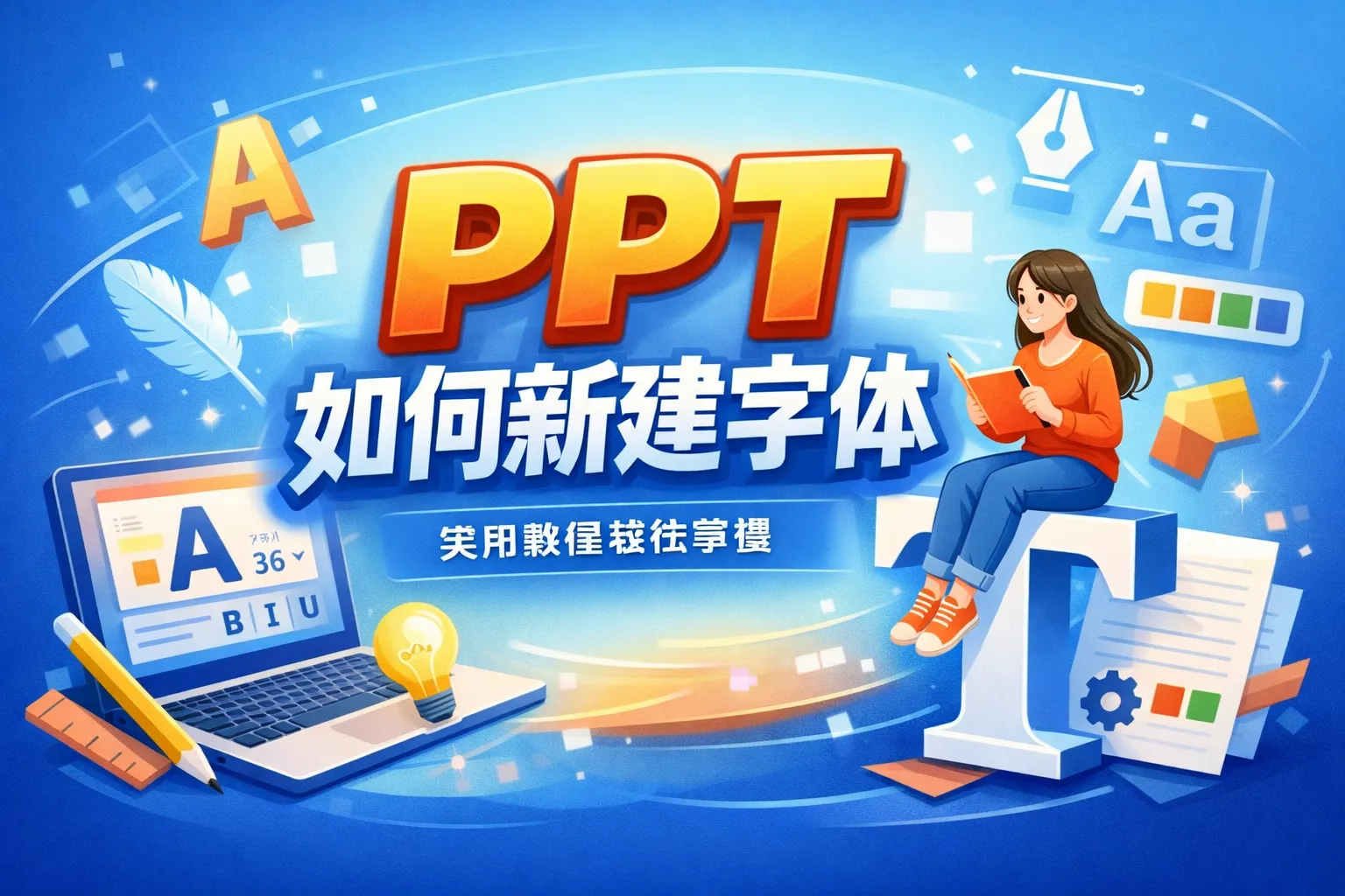 ppt如何新建字体
