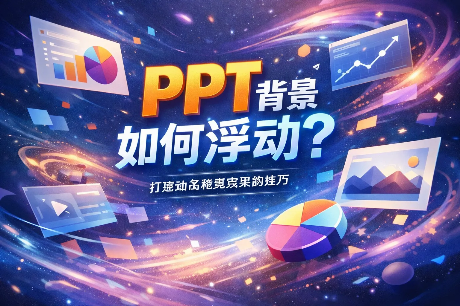 ppt背景如何浮动