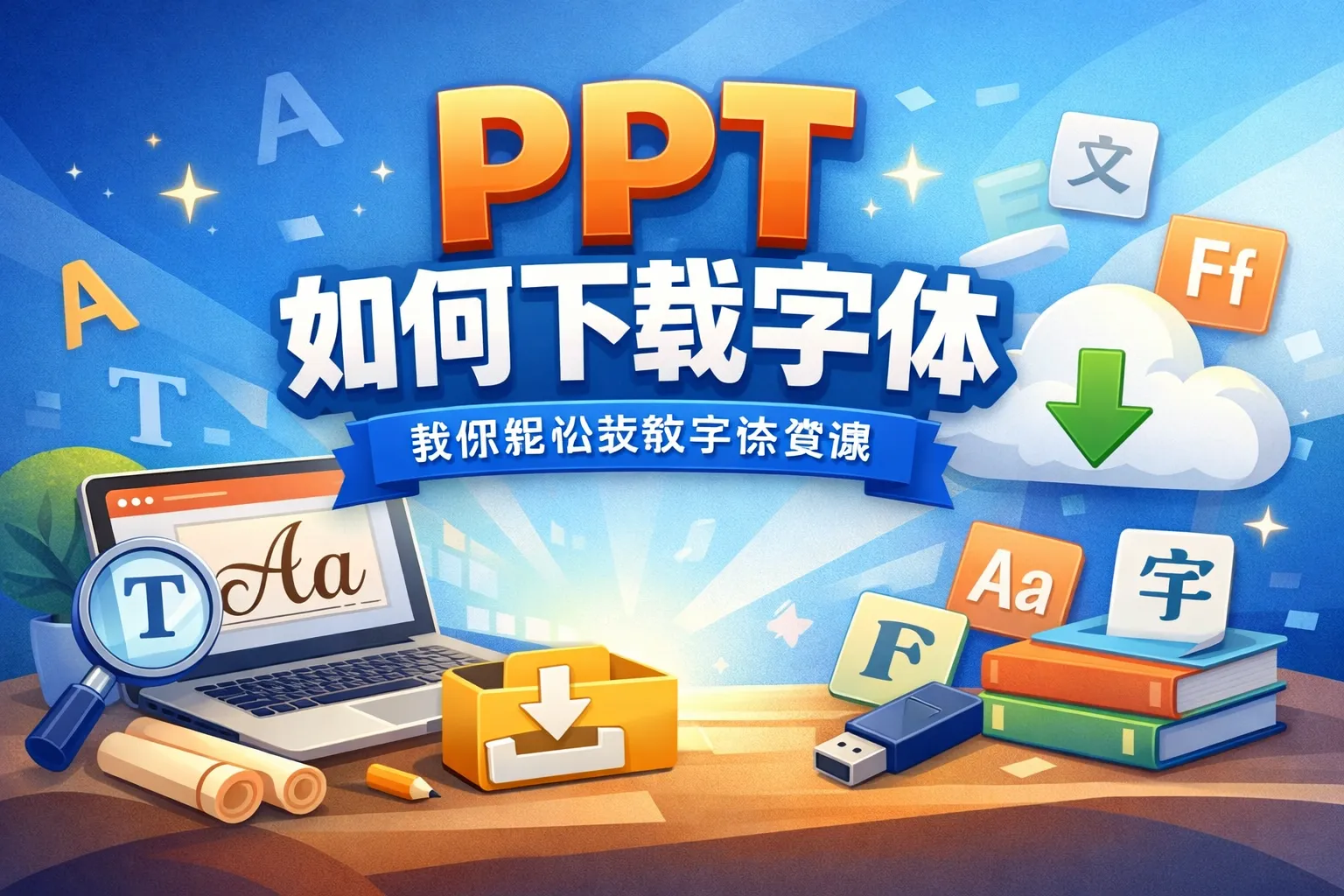 PPT如何下载字体