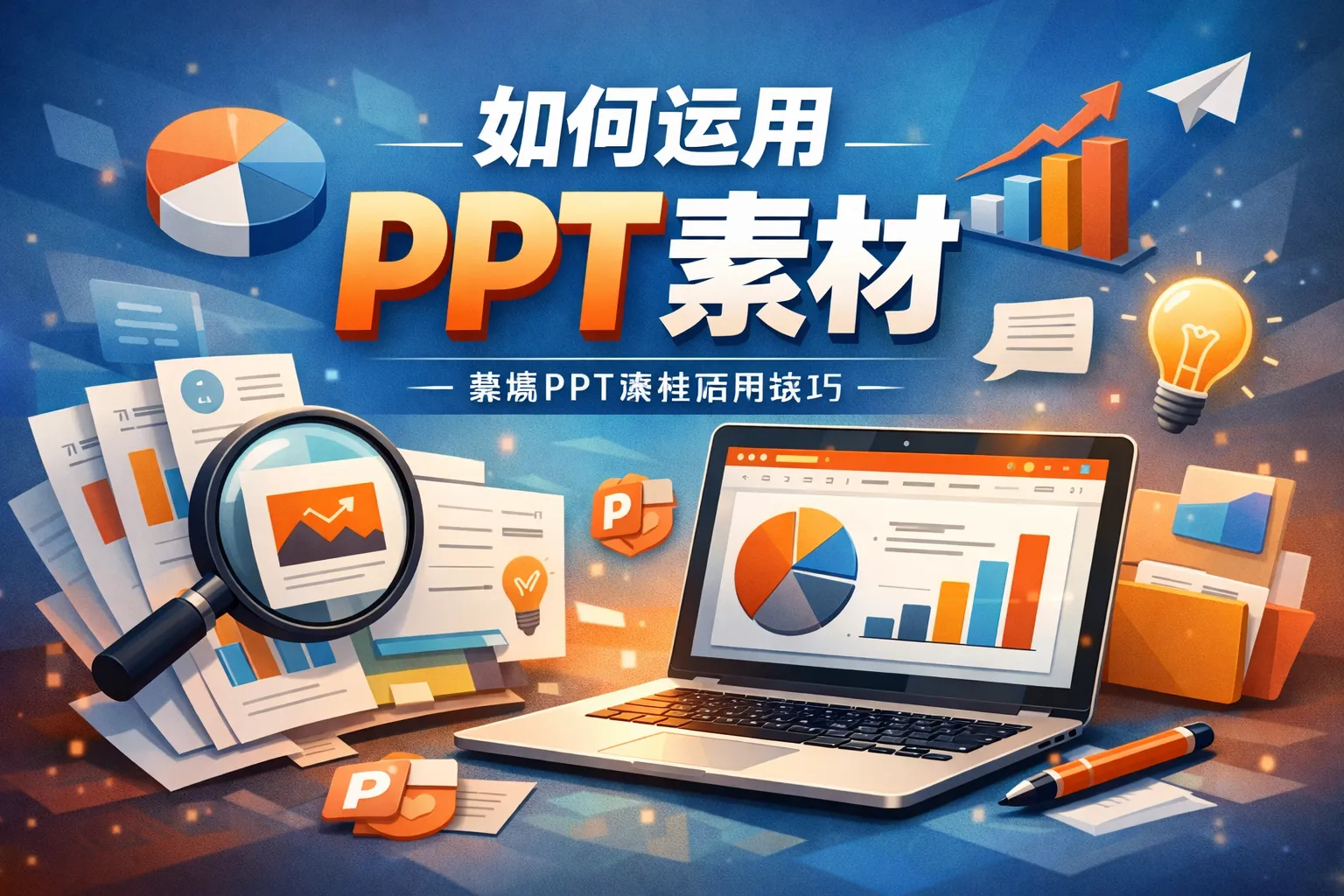 如何运用ppt素材