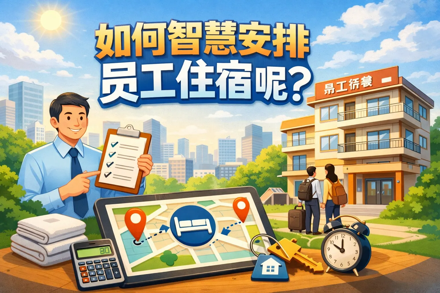 如何智慧安排员工住宿呢