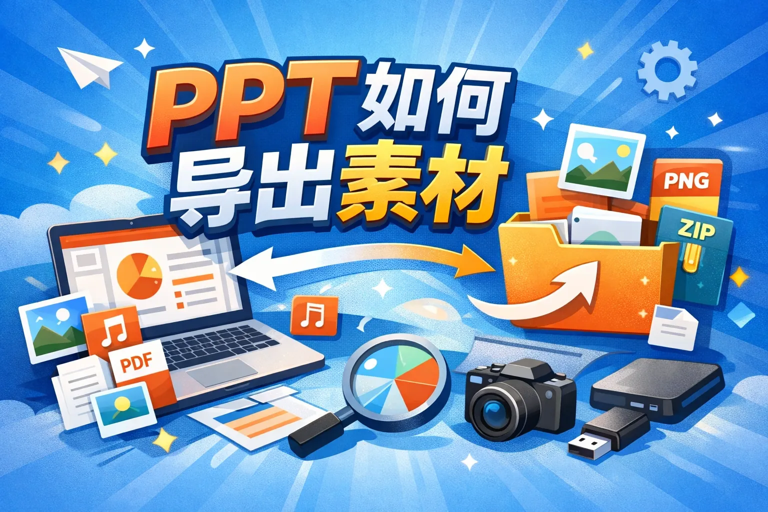 ppt如何导出素材