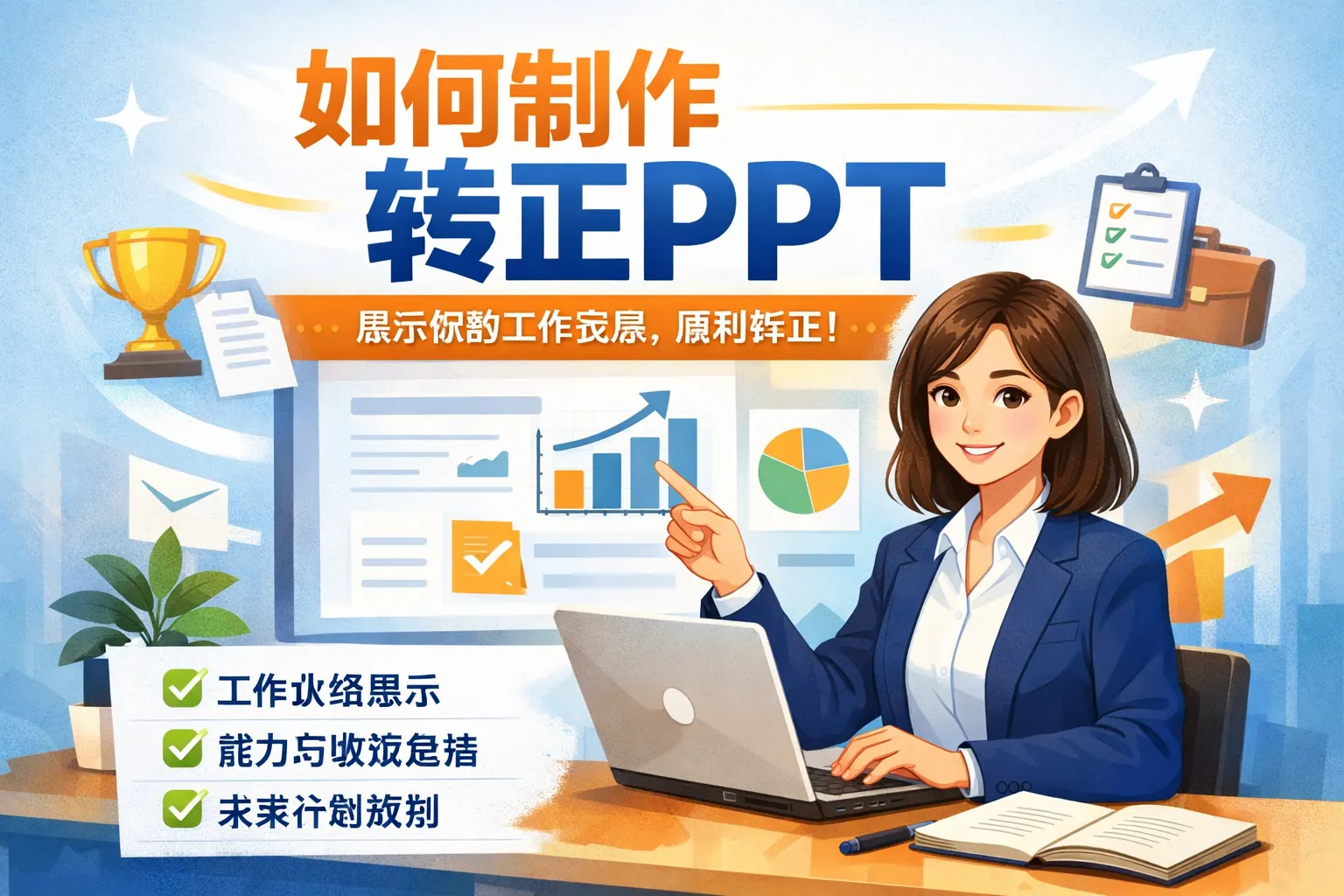 如何制作转正ppt