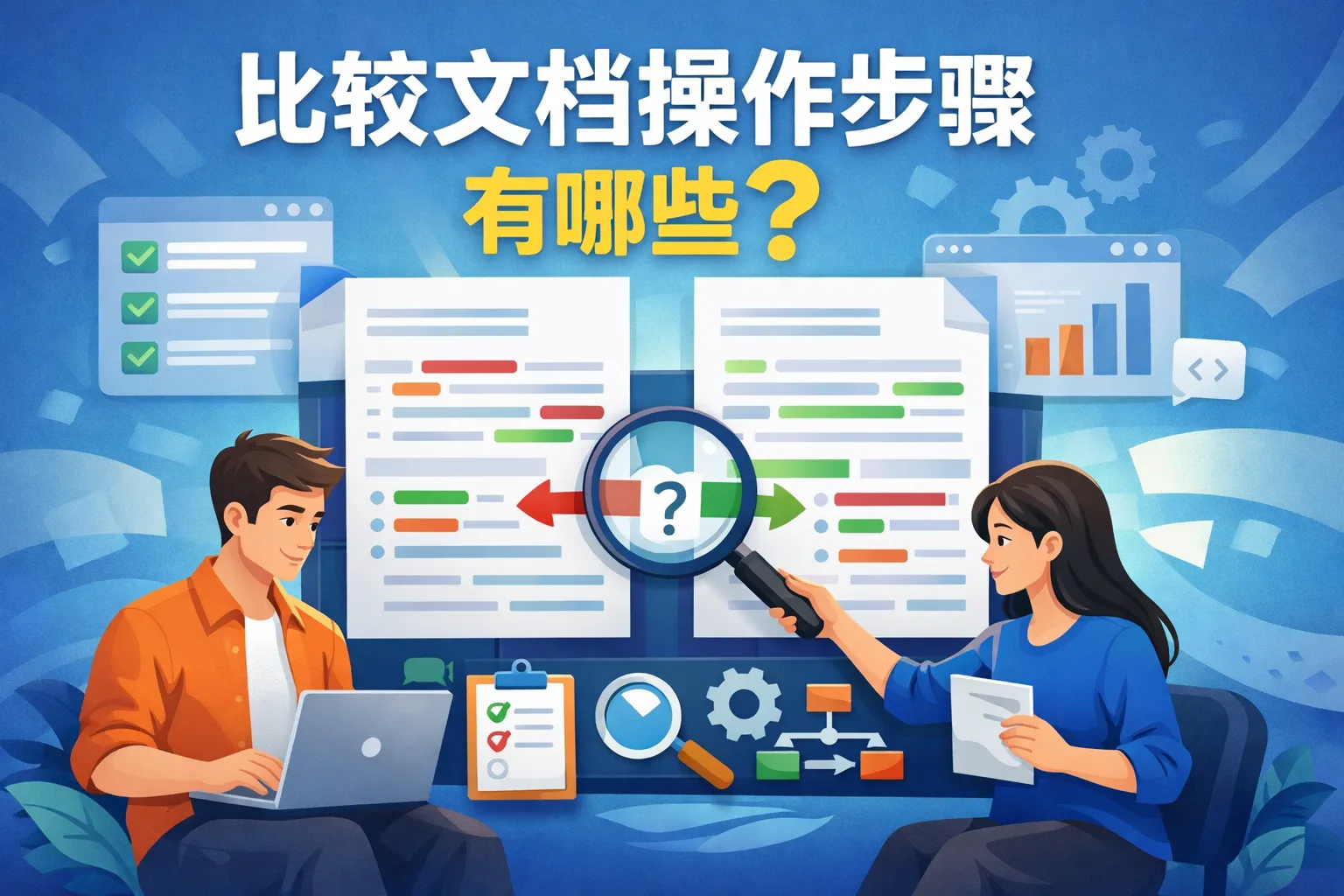 比较文档操作步骤有哪些