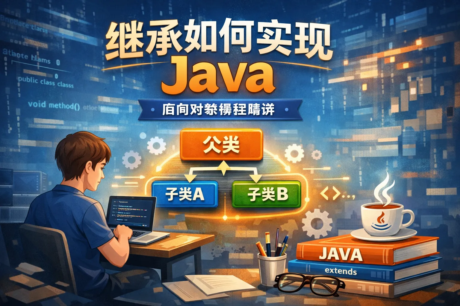 继承如何实现java