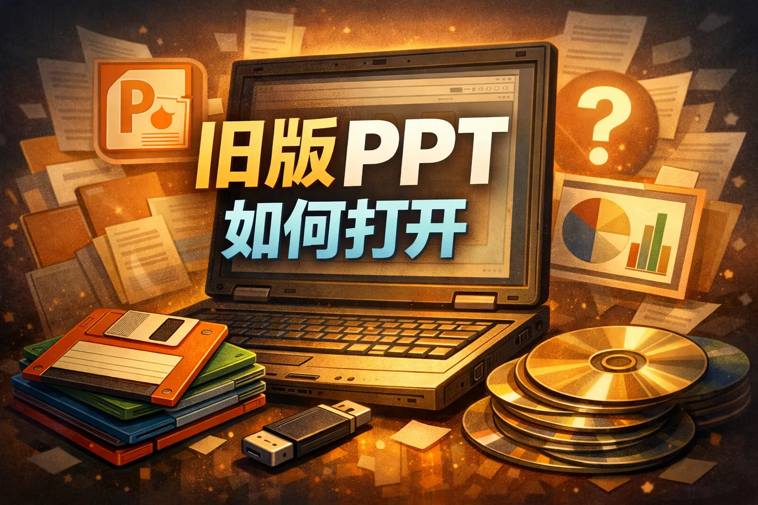 旧版ppt如何打开