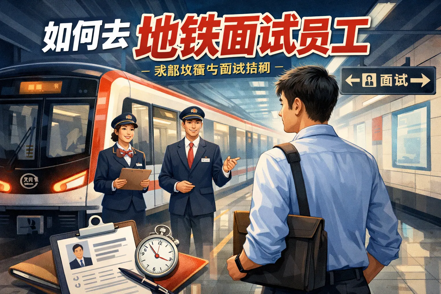 如何去地铁面试员工