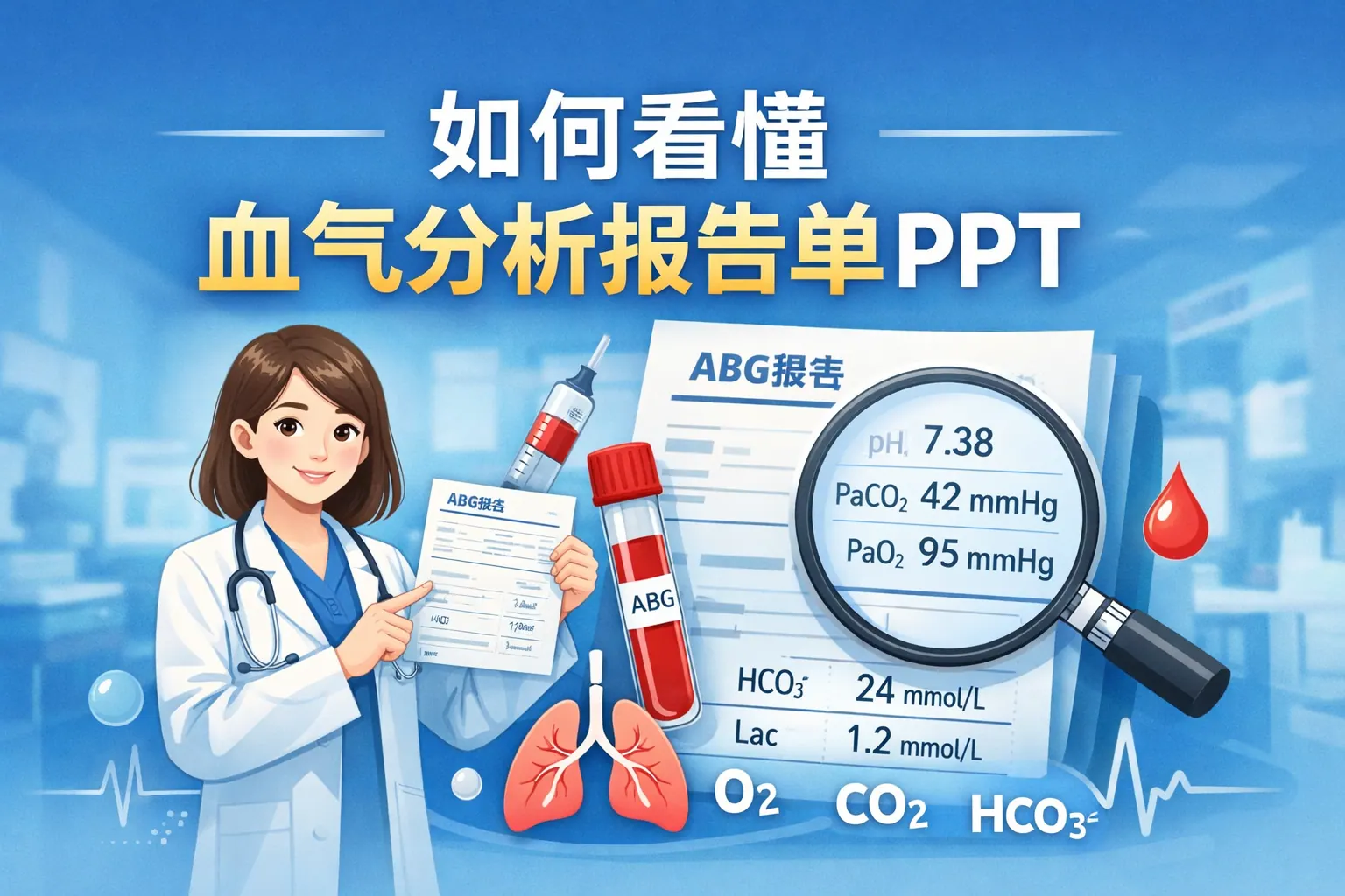 如何看懂血气分析报告单ppt