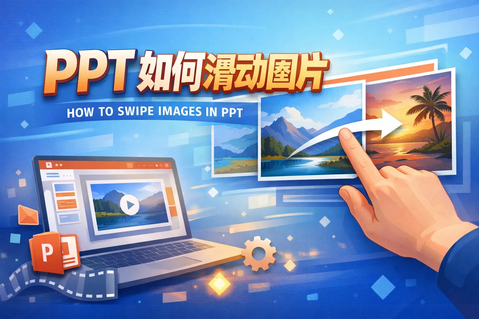 ppt如何滑动图片