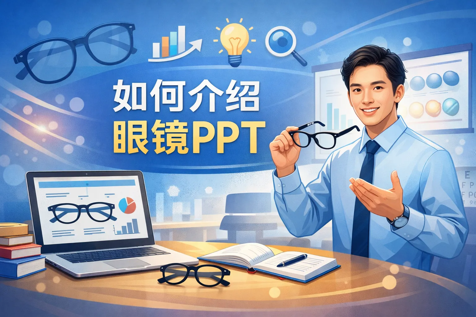 如何介绍眼镜ppt