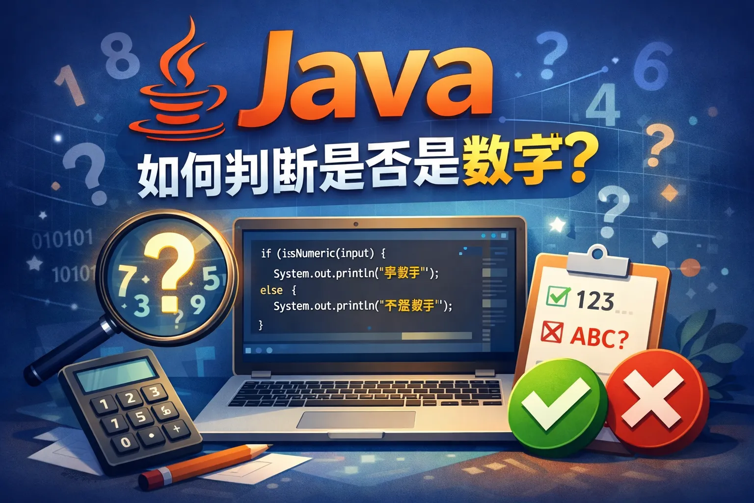 java如何判断是否是数字