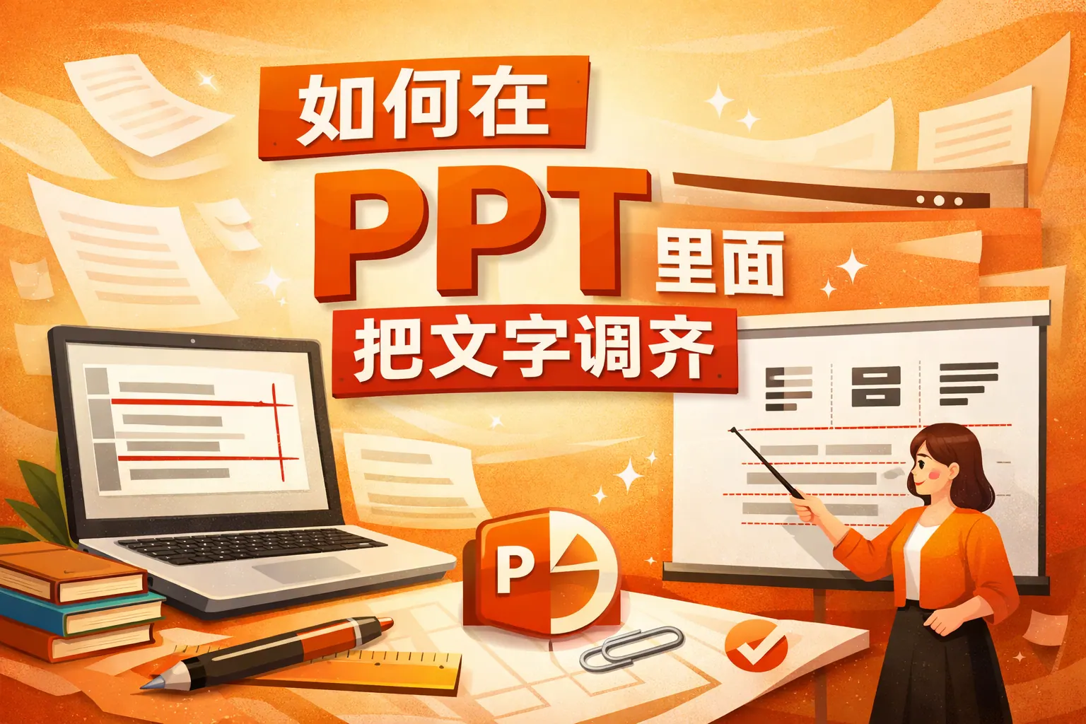 如何在ppt里面把文字调齐