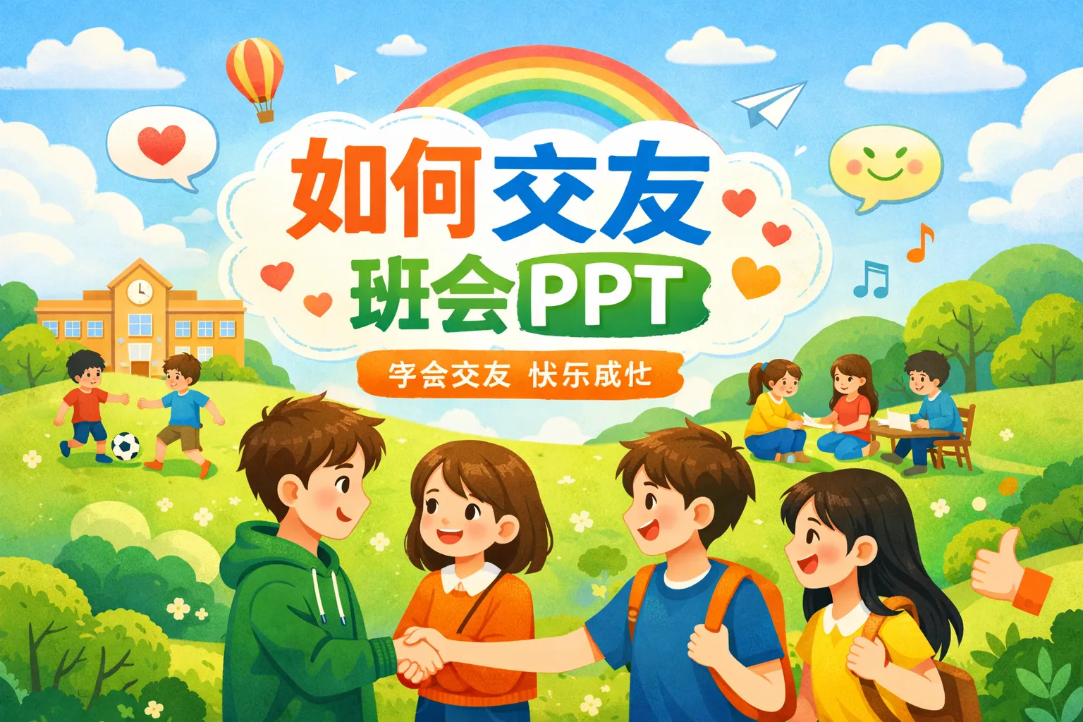 如何交友班会ppt